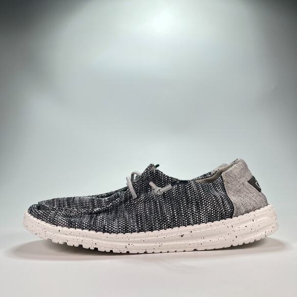 HEYDUDE Wendy Sox Shoes Dark Grey Slip On Loafers Lightweight Women's Size 10 - Picture 4 of 10